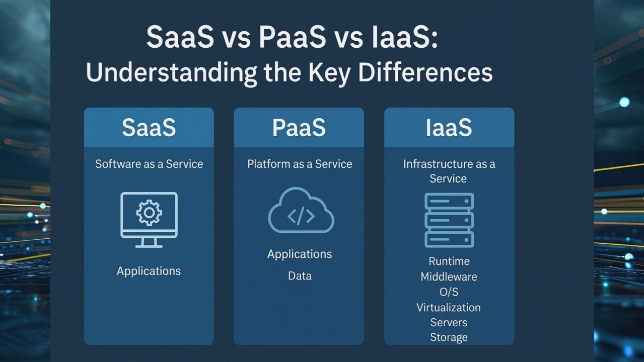 Understanding the Key Differences SaaS vs PaaS vs IaaS